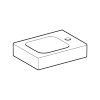 Geberit fontein, type iCon, 380 x 280 x 135 mm, rechthoek, kraangat rechts, wit 