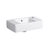 Geberit fontein, type Renova plan, 400 x 250 x 150 mm, rechthoek, overloop, kraangat rechts, wit 