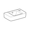 Geberit fontein, type Renova plan, 400 x 250 x 150 mm, rechthoek, overloop, kraangat rechts, wit 