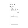 Geberit opbouwspoelreservoir, type Renova, drukknop, zij-inlaat, 380 x 365 x 163 mm, wit 