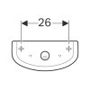 Geberit opbouwspoelreservoir, type Renova, drukknop, zij-inlaat, 380 x 365 x 163 mm, wit 