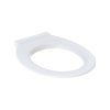 Geberit closetzitting, type 300 Comfort, 36 x 45cm, rvs scharnier, montage boven, MIVA, antibact wit 