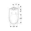 Geberit 300 Comfort closetpot diepspoel, korte pijp, verhoogd, 460 x 360 x 670 mm, glans wit 