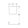 Geberit opbouwspoelreservoir, type 300 basic, drukknop, verhoogd closet, onderinlaat, wit 