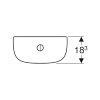 Geberit opbouwspoelreservoir, type 300 basic, drukknop, verhoogd closet, onderinlaat, wit 