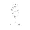 Geberit 300 urinoir, boveninlaat, afvoer vloer, 525 x 350 x 400 mm, wit 