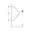 Geberit 300 urinoir, achterinlaat, afvoer achter/onder, 570 x 340 x 340 mm, wit 