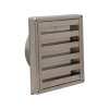 Nedco ventilatierooster, rvs 304, vaste lamellen, 125 mm 