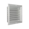 Nedco ventilatierooster, aluminium, vaste lamellen, 200 x 200 mm, geanodiseerd