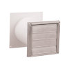Nedco ventilatierooster, beweegbare lamellen, met muurdoorvoer, rvs/upvc, 125 mm, l = 180 - 300 mm 