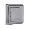 Nedco afzuigventiel, vierkant, pp, 100 mm, chroom 