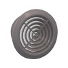Nedco plafondrooster met kraag, pp, type De Luxe, Ø 150 mm, grijs 