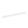Nedco plintrooster, aluminium, 500 x 30 mm, wit 