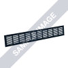 Nedco plintrooster, aluminium, 500 x 60 mm, zwart 