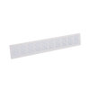 Nedco plintrooster, aluminium, 500 x 80 mm, wit 