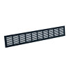 Nedco plintrooster, aluminium, 500 x 80 mm, zwart 