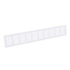 Nedco plintrooster, aluminium, 800 x 80 mm, wit 