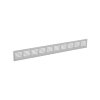 Nedco plintrooster, aluminium, 2000 x 80 mm, wit 