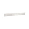 Nedco plintrooster, aluminium, 1000 x 130 mm, wit 
