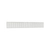 Nedco plintrooster, aluminium, 1000 x 150 mm, wit 