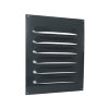Nedco schoepenrooster, type Heavy Bold, aluminium, grote schoepen, vlak, opbouw, 250 x 300 mm 