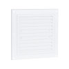 Nedco schoepenrooster, ps, 150 x 150 mm, wit 