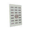 Nedco schuifrooster met draaidop en gaas, aluminium, 150 x 215 mm, wit 