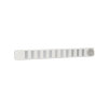 Nedco schuifrooster met draaidop en gaas, aluminium, 370 x 40 mm, wit 