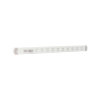 Nedco schuifrooster met schuif, Bold Line, aluminium, 370 x 30 mm, wit 