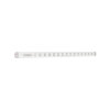 Nedco schuifrooster met schuif, Bold Line, aluminium, 500 x 30 mm, wit 