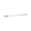 Nedco schuifrooster met draaidop, Bold Line, aluminium, 500 x 40 mm, wit 