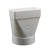 Nedco overgangsstuk voor keukenventilatie, pvc, mof x spie, excentr., &Oslash; 100 mm / 120 x 60 mm 
