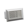 Nedco rooster voor rechthoekige ventilatiekanaal, 120 x 60 mm, wit 
