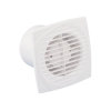 Nedco badkamer- / keukenventilator, type DTH 150, abs, 292 m³/uur, wit, timer, vochtsensor