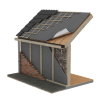 Alkreflex waterdichte damp-open reflectie folie, type Roof 1.7, b = 1,2 m, l = 10 m 