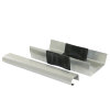 NTZ separatieband voor bakgoot, zink, model B44, 210 mm 