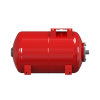 Varem Druckausgleichsbehälter, Typ Maxivarem LS, Karbonstahl-Flansch, horiz., 2 bar, rot, 1", 40 l 