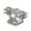 OBO afstandsklem met sleufopening, rvs, V2A, rvs 304, 20 - 25 mm 