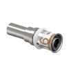 Uponor overgangs koppeling, S-Press Plus, messing vertind, spie x pers, Kiwa, 12 (cu) x 16 mm 