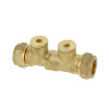 Bonfix Rückschlagventil, Messing, 2x QV, 15 x 15 mm, Kiwa 