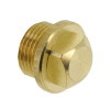 Bonfix stop, messing, vierkant, 1x buitendraad, 1/8" 