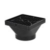 Pipelife hwa ontlastput, onderuitlaat, afvoer + deksel, 110 mm, zwart 