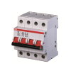 ABB lastscheider, aan/uit schakelaar, rood, 4-polig, type E204/100R, 100 A, 400 V 