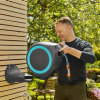 Gardena slanghaspel, type RollUp S, blauw, incl. 15 m slang, wand 