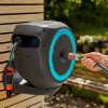 Gardena slanghaspel, type RollUp S, blauw, incl. 15 m slang, wand 