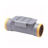 Wavin Wafix ontstoppingsstuk + gefix. klemdeksel & terugslagklep, pvc, 2x manchet, KOMO, SN8, 125 mm 