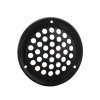 Nedco ventilatierooster, rvs 304, zwart, 69 mm 