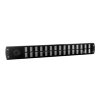 Nedco schuifrooster met draaidop, Bold Line, aluminium, 500 x 65 mm, zwart 