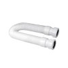 McAlpine afvoerbuis, flexibel, 2x klem, pp, wit, 40 mm, l = 300 - 900 mm 