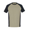 Mascot Potsdam T-shirt, korte mouwen, licht khaki/zwart, maat XL 